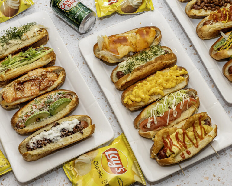 Loaded hot dogs from Diggity Dogs